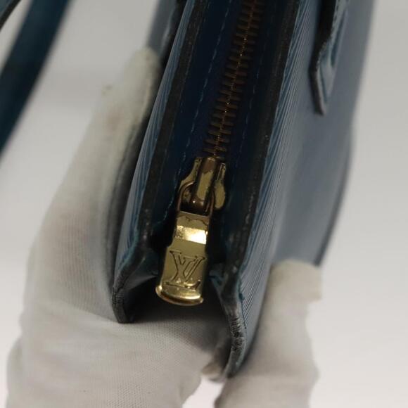 LOUIS VUITTON Epi Saint Jacques Poignees Long Hand Bag Blue M52265 - Picture 10 of 16
